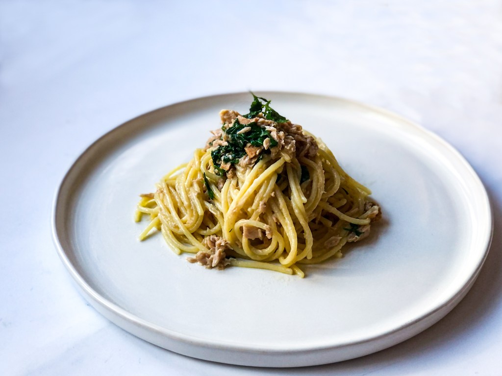 鮪魚白醬義大利麵/Spaghetti al tonno in&nbsp;bianco